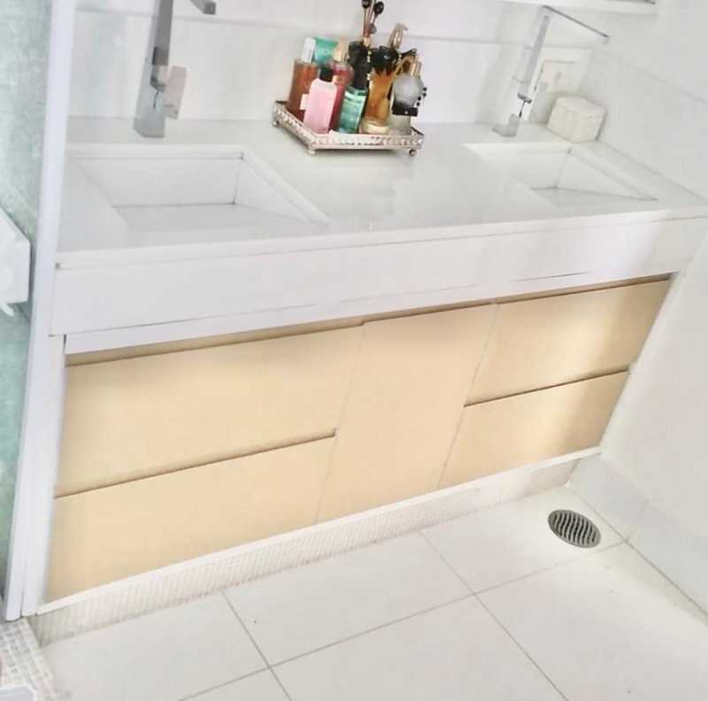 Banheiro Planejado Apartamento Pequeno Ibirapuera - Banheiro Apartamento Planejado